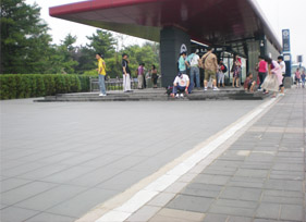 透水磚應(yīng)用于北土城地鐵